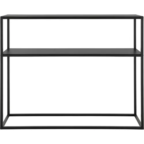 LIVIQUE, Sideboard Bonnie Schwarz Metall 90 cm 90 cm - Sideboard