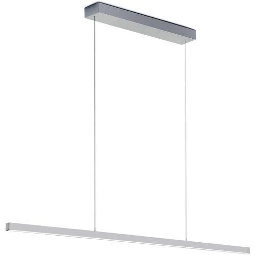 Designer-Pendellampe Bankamp Line aluminium matt 150 cm - LED - Lichtfarbe: Extra warmweiss - Designer-Pendellampe- LED Energiesparlampe
