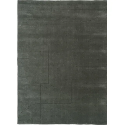 LIVIQUE, Teppich Geometric Maze Grau Wolle 200 cm 300 cm - Teppich