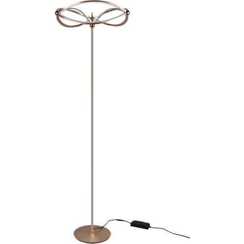 Stehlampe Caro Metall 175 cm - Farbe: messing matt - LED - Lichtfarbe: Warmweiss - Stehlampe- LED Energiesparlampe