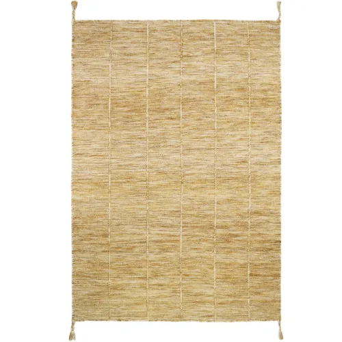 LIVIQUE, Teppich Davin Braun Wolle 100 cm 140 cm - Teppich