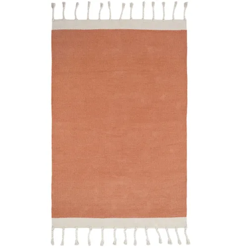 LIVIQUE, Teppich Dorentina Rosa Baumwolle 100 cm 150 cm - Teppich