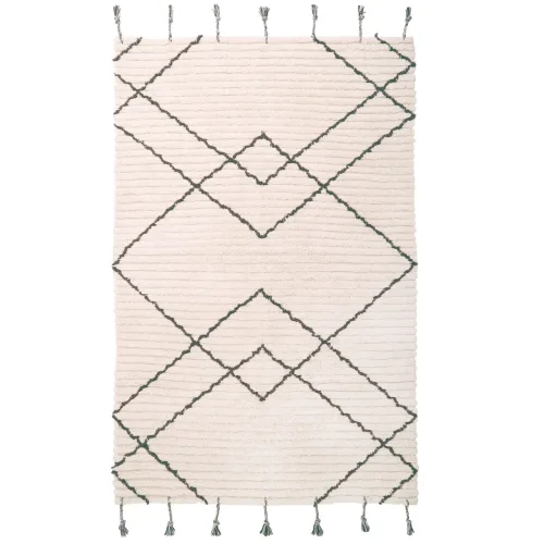 LIVIQUE, Kinderteppich Lutry Baumwolle 100 cm 150 cm - Farbe: Natural - Kinderteppich