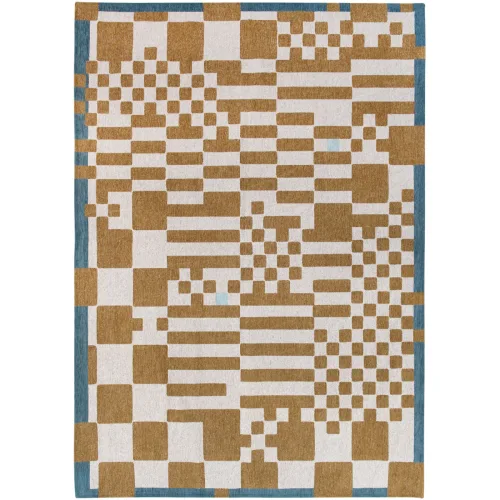 LIVIQUE, Teppich Chess Mehrfarbig Polyester 80 cm 150 cm - Farbe: Chess Honey - Teppich