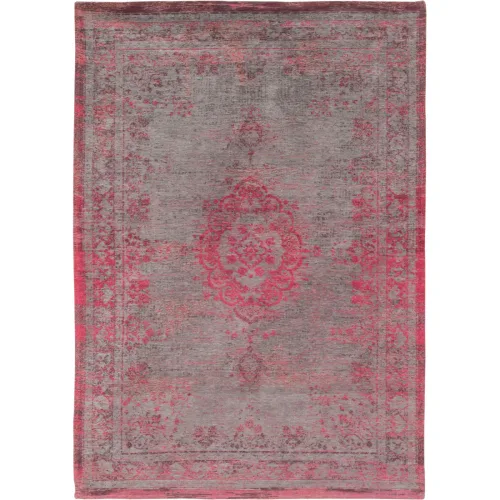 LIVIQUE, Teppich Medallion Rosa/Grau Polyester 200 cm 280 cm - Farbe: Pink, Grau - Teppich