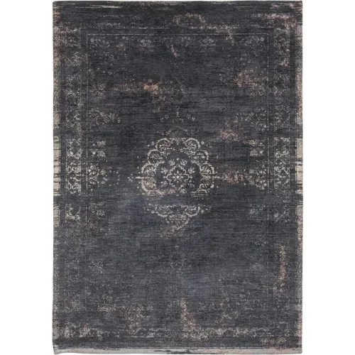 Teppich Medallion Schwarz/Beige Polyester 200 cm 280 cm - Farbe: Anthrazit, Beige - Teppich
