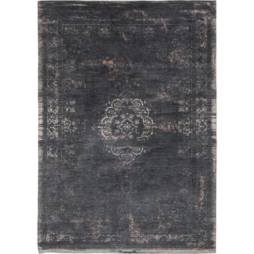 LIVIQUE, Teppich Medallion Schwarz/Beige Polyester 200 cm 280 cm - Farbe: Anthrazit, Beige - Teppich