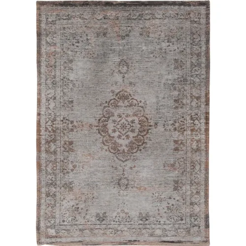 Teppich Medallion Grau/Braun Polyester 170 cm 240 cm - Farbe: Dunkelgrau, Hellgrau, Braun - Teppich