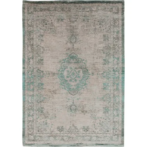 Teppich Medallion Grün/Beige/Grau Polyester 200 cm 280 cm - Farbe: Salbeigrün, Beige, Grau - Teppich