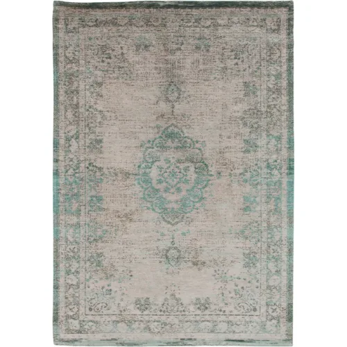 LIVIQUE, Teppich Medallion Grün/Beige/Grau Polyester 200 cm 280 cm - Farbe: Salbeigrün, Beige, Grau - Teppich