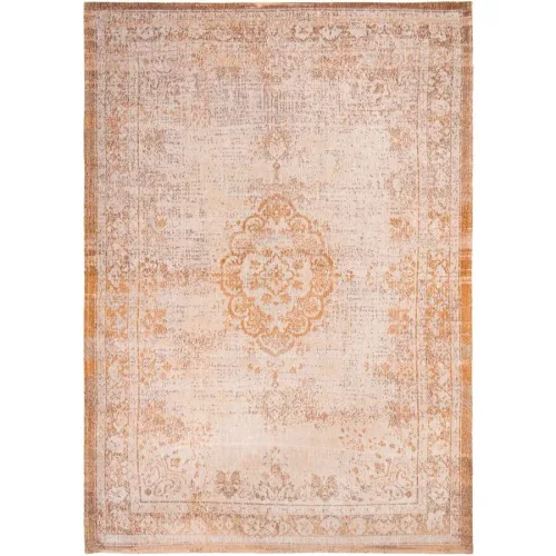 Teppich Medallion Rosa/Orange/Weiss Polyester 200 cm 280 cm - Farbe: Lachs, Weiss - Teppich