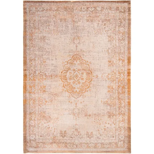 LIVIQUE, Teppich Medallion Rosa/Orange/Weiss Polyester 200 cm 280 cm - Farbe: Lachs, Weiss - Teppich