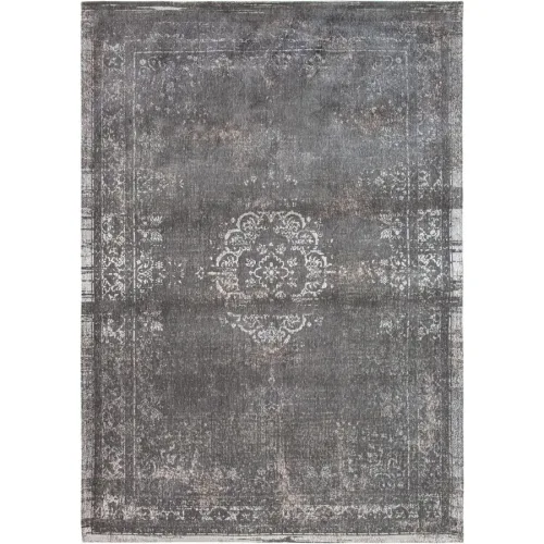 Teppich Medallion Grau/Weiss Polyester 80 cm 150 cm - Farbe: grau, weiss - Teppich