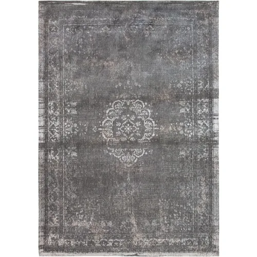 LIVIQUE, Teppich Medallion Grau/Weiss Polyester 80 cm 150 cm - Farbe: grau, weiss - Teppich