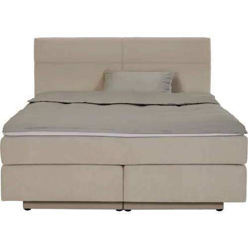 LIVIQUE, Boxspringbett Gabo Beige Polyester 160 x 200 cm - Boxspringbett