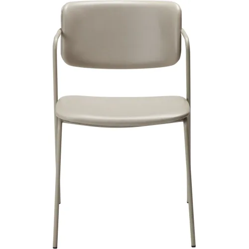 DAN-FORM, DAN-FORM Stuhl Zed Grau Kunstleder 56 cm - Material: Polyurethan - Stuhl