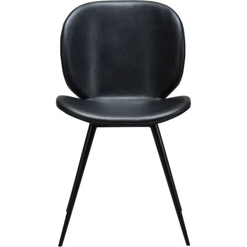 DAN-FORM, DAN-FORM Stuhl Cloud Schwarz Kunstleder 55.5 cm - Material: Polyurethan - Stuhl