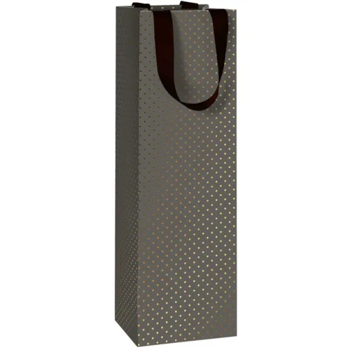 Coop, Flaschentasche Office Schwarz Papier 11 cm 36 cm - Flaschentasche