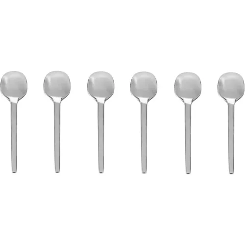 Espresso-Löffel-Set Leonardo Silber Edelstahl Teelöffel - Espresso-Löffel-Set
