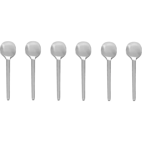 Leonardo, Espresso-Löffel-Set Leonardo Silber Edelstahl Teelöffel - Espresso-Löffel-Set