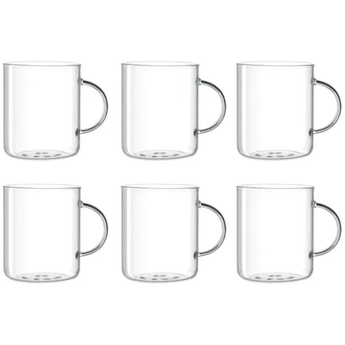 Leonardo, Leonardo - Teetasse Novo 400 ml, 6 Stück, Transparent, 0.4L