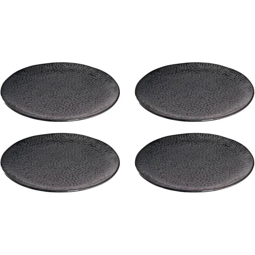 Leonardo, Platzteller-Set Leonardo Grau Keramik 32 cm - Farbe: anthrazit - Platzteller-Set