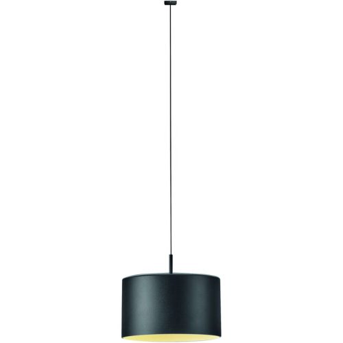 Designer-Pendellampe Bankamp Strada Pro Grand Metal schwarz dimmbar D 20 cm - LED - Lichtfarbe: Extra warmweiss - Material: Aluminium/Acryl -