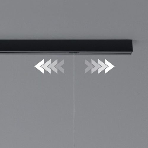 Designer-Pendellampen-Schiene Bankamp Strada Pro schwarz 150 cm - Material: Aluminium - Schiene