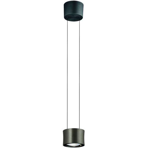 Designer-Pendellampe Bankamp Impulse Bronze 1-flammig vertical flex - LED - Lichtfarbe: Extra warmweiss - Material: Glas/Stahl/Aluminium -