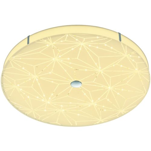 Designer-Deckenlampe Bankamp Mandala weiss mit Fernbedienung D 42 cm - LED - Lichtfarbe: Extra warmweiss - Material: Aluminium/Eisen/Glas -