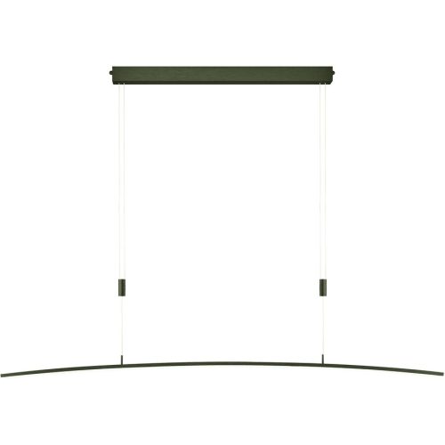Designer-Pendellampe Bankamp Plain bronze dimmbar 131 cm - Farbe: bronze matt eloxiert - LED - Lichtfarbe: Extra warmweiss - Helles Neutralweiss -