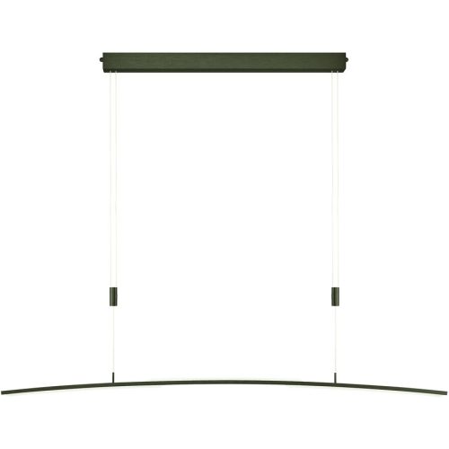 Designer-Pendellampe Bankamp Plain bronze dimmbar 120 cm - Farbe: bronze matt eloxiert - LED - Lichtfarbe: Extra warmweiss - Helles Neutralweiss -