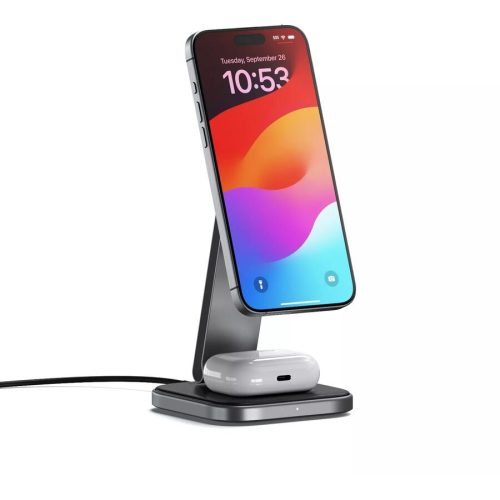 Wireless Charger Satechi Grau - Farbe: graphit - Material: Kunststoff - Wireless Charger