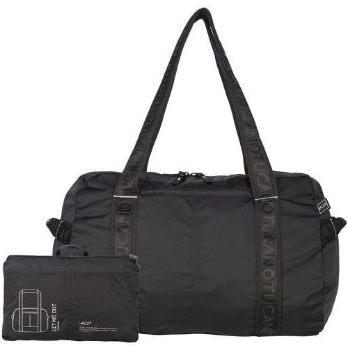 TUCANO Reisetasche FOLDABLE Schwarz Stoff - Reisetasche