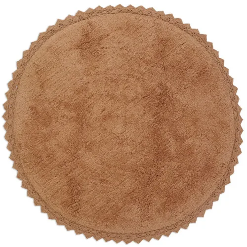 LIVIQUE, Teppich Emmi Baumwolle 110 cm 110 cm - Farbe: Toffee - Teppich