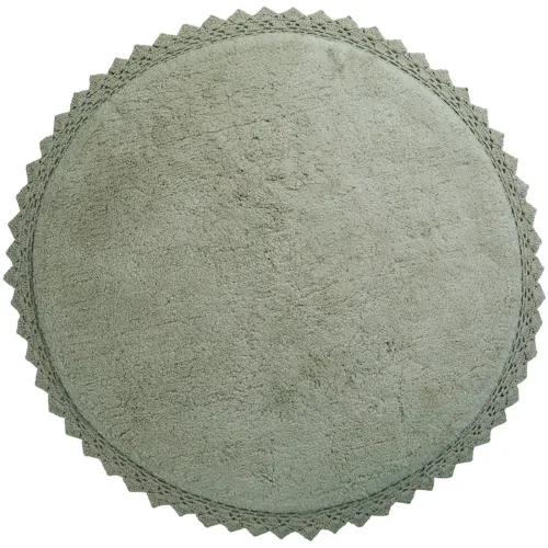 LIVIQUE, Teppich Emmi Grün Baumwolle 110 cm 110 cm - Farbe: olive - Teppich