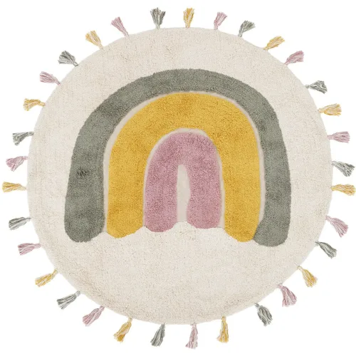 LIVIQUE, Teppich Wilson Mehrfarbig Baumwolle 110 cm 110 cm - Farbe: Multi - Teppich