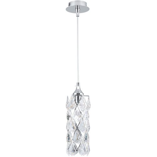 Pendellampe Rita Grau Stahl 21 cm - Farbe: chrom - Pendellampe