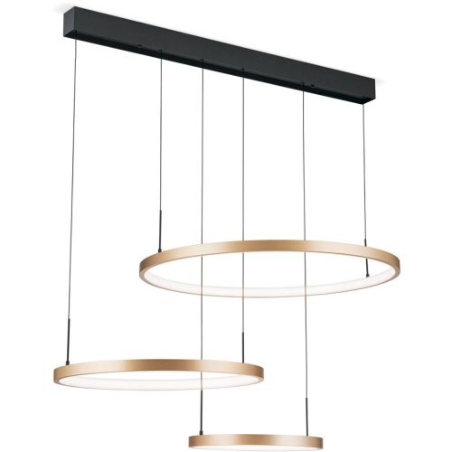 Pendellampe Sphere Schwarz Stahl 80 cm - LED - Lichtfarbe: Warmweiss - Pendellampe- LED Energiesparlampe