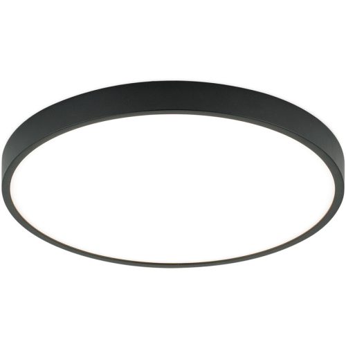 Deckenlampe Bully Schwarz Aluminium 2.4 cm - LED - Lichtfarbe: Warmweiss - Deckenlampe- LED Energiesparlampe