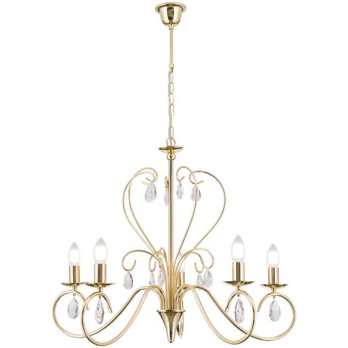 Kronleuchter Alessia Gold Stahl 58 cm - Kronleuchter