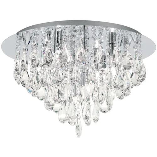 LIVIQUE, Deckenlampe Celeste Grau Stahl 28.5 cm - Farbe: chrom - Deckenlampe