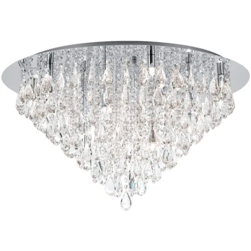 LIVIQUE, Deckenlampe Celeste Grau Stahl 41 cm - Farbe: chrom - Deckenlampe