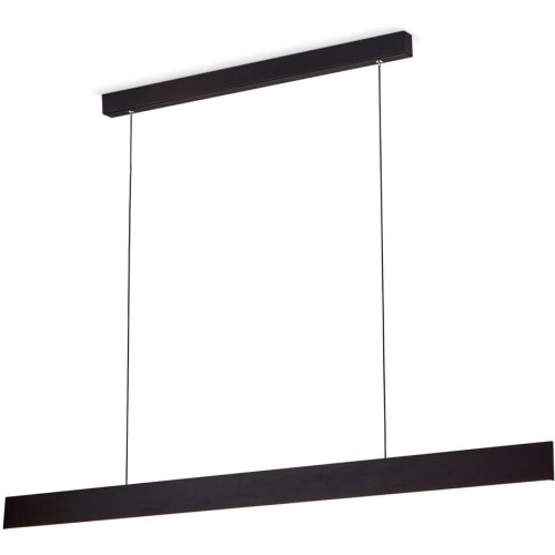 Pendellampe Gideon Schwarz Stahl 3.6 cm - Lichtfarbe: Warmweiss - Pendellampe