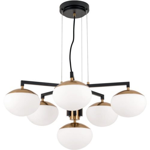 Kronleuchter Josephine Gold/Schwarz Stahl 34 cm - Farbe: schwarz-gold - Kronleuchter