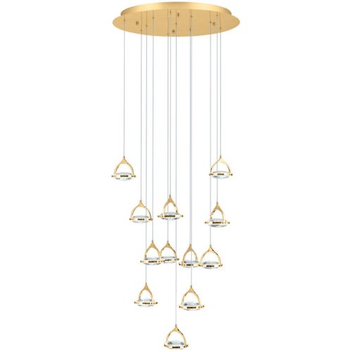 Deckenlampe Moon Gold Stahl 12 cm - Lichtfarbe: Warmweiss - Deckenlampe