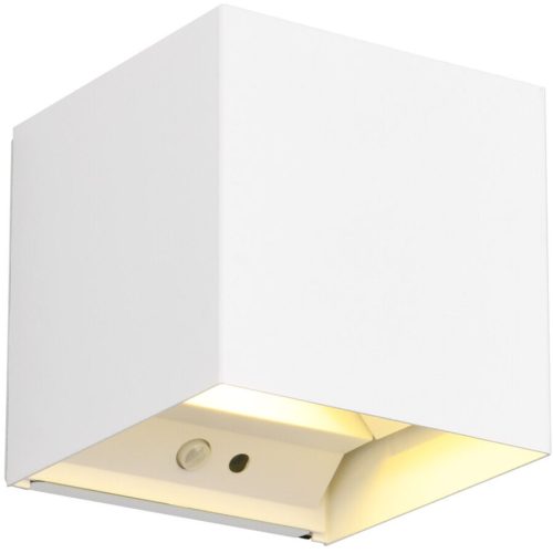 Wandlampe Nelat Weiss Metall 10 cm 10.5 cm - Farbe: weiss matt - LED - Wandlampe- LED Energiesparlampe