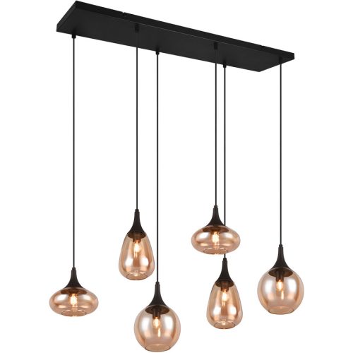 Pendellampe Animul Schwarz Metall 93.8 cm 150 cm Höhenverstellbar (manuell) - Farbe: schwarz matt - Pendellampe