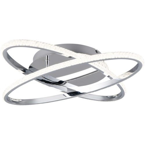 Deckenlampe Enal Grau Metall 58 cm 9 cm - Farbe: chrom - LED - Deckenlampe- LED Energiesparlampe