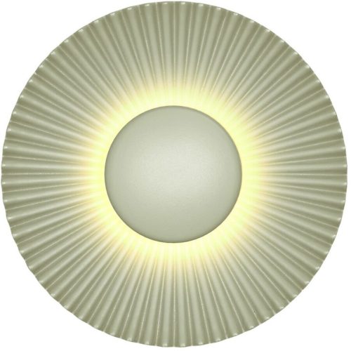 Wandlampe Shelly Beige Metall 16 cm - Farbe: sand - LED - Lichtfarbe: Extra warmweiss - Wandlampe- LED Energiesparlampe
